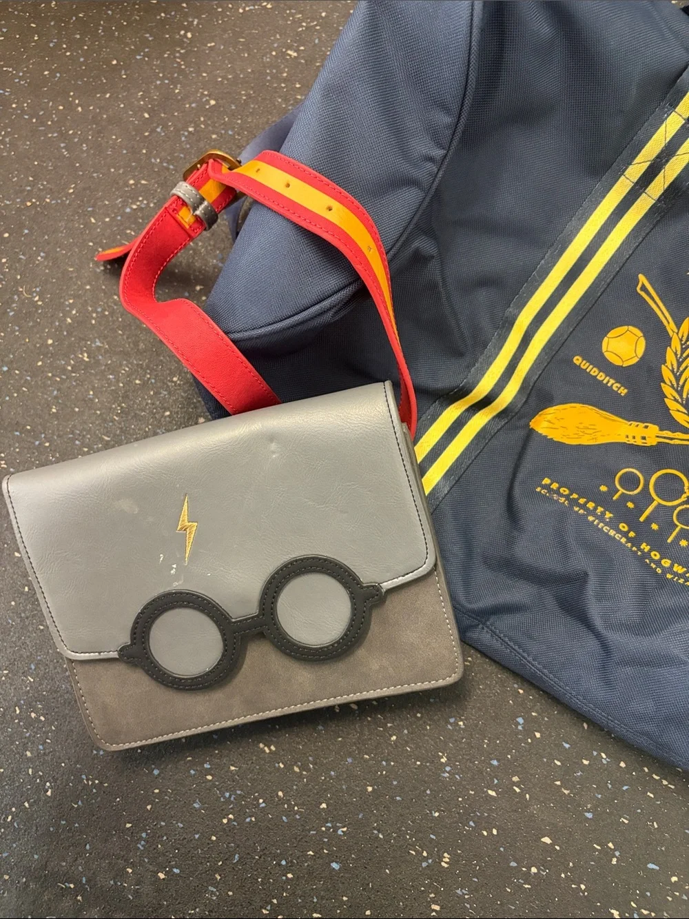 Loungefly Harry Potter Ravenclaw Navy & Yellow Travel Duffel Bag & Fanny Pack